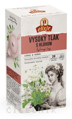 AGROKARPATY VYSOKÝ TLAK s hlohom bylinný čaj, čistý prírodný produkt, 20x2 g (40 g)