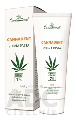 Cannaderm CANNADENT zubná pasta ošetrujúca 1x75 g