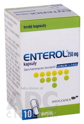 Enterol 250 mg kapsuly cps dur (fľ. skl.) 1x10 ks