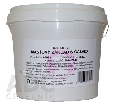 MASŤOVÝ ZÁKLAD S - GALVEX ung 1x900 g