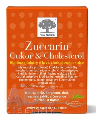 NEW NORDIC Zuccarin Cukor & Cholesterol tbl 1x60 ks