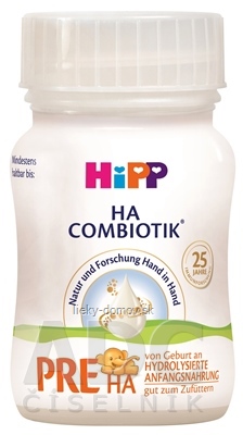 HiPP PRE HA COMBIOTIK tekutá počiatočná dojčenská výživa (inov. 2025) 24x90 ml