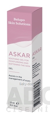 BELUPO SKIN SOLUTIONS ASKAR upokojujúci gél na hydratáciu a zmäkčenie kože 1x15 ml