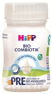 HiPP PRE BIO COMBIOTIK tekutá počiatočná mliečna dojčenská výživa (inov.2025) 24x90 ml