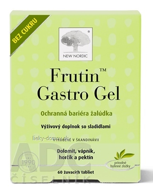 NEW NORDIC Frutin Gastro Gel žuvacie tbl 1x60 ks