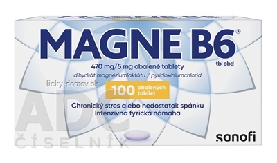 MAGNE B6 tbl obd 470 mg/5 mg (blis.PVC/Al) 1x100 ks