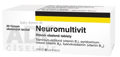 Neuromultivit filmom obalené tablety tbl flm (blis.Al/Al) 1x20 ks