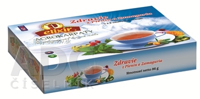 AGROKARPATY Kazeta ZDRAVIE Z PIENIN A ZAMAGURIA bylinný čaj (6x8) 48 nálevových vrecúšok po 2 g (96 g)