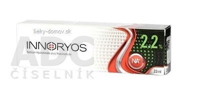 INNORYOS 2,2% roztok hyaluronátu sodného a niacínamidu v predplnenej striekačke 1x2 ml