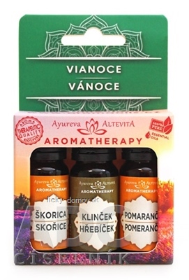 ALTEVITA Esenciálne oleje VIANOCE (Škorica 10ml, Klinček 10ml, Pomaranč 10 ml) 1x1 set