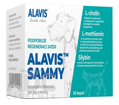 ALAVIS SAMMY cps pre psy a mačky (inov. 2025) 1x30 ks
