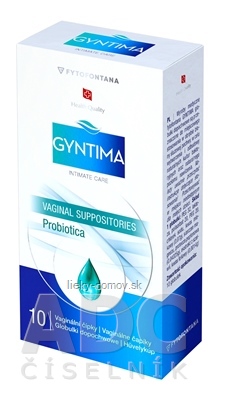 fytofontana GYNTIMA Probiotica vaginálne čapíky (inov.2025) 1x10 ks