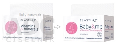 Elasti-Q VITAMINS & MINERALS Baby&me tbl 1x90 ks