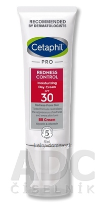 Cetaphil PRO REDNESS CONTROL Denný hydratačný krém tónovací, s ochranným faktorom (Moisturizing Day Cream/BB Cream SPF 30) 1x50 ml
