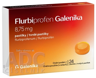 Flurbiprofen Galenika pas ord (blis.PVC/PVDC/Al-bezpeč.pre deti) 1x24 ks