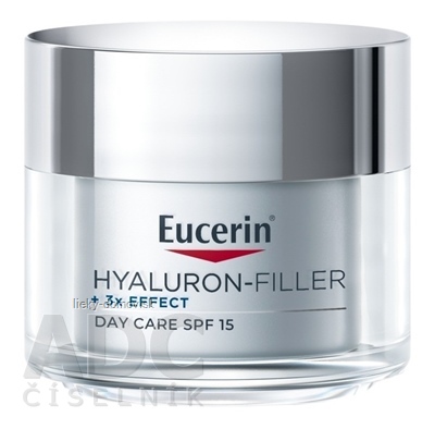 Eucerin HYALURON-FILLER+3xEFFECT Denný krém SPF15 suchá pleť, anti-age, dóza 1x50 ml
