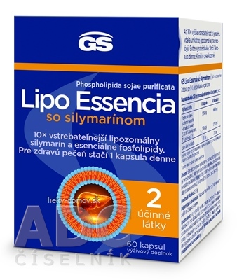 GS Lipo Essencia so silymarínom cps 1x60 ks