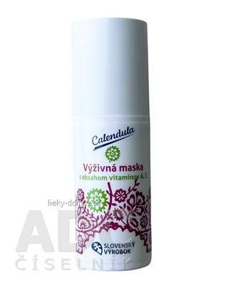 Calendula VÝŽIVNÁ MASKA krémová, s obsahom vitamínov 1x30 g