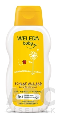 WELEDA baby Nechtíkový kúpeľ na dobrú noc 1x200 ml