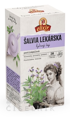 AGROKARPATY ŠALVIA LEKÁRSKA bylinný čaj, čistý prírodný produkt, 20x2 g (40 g)