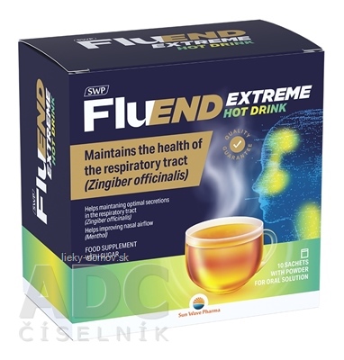 SWP FluEND EXTREME Hot drink prášok na prípravu nápoja vo vreckách 1x10 ks