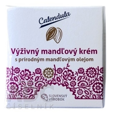 Calendula VÝŽIVNÝ MANDĽOVÝ KRÉM na suchú a citlivú pleť 1x40 g