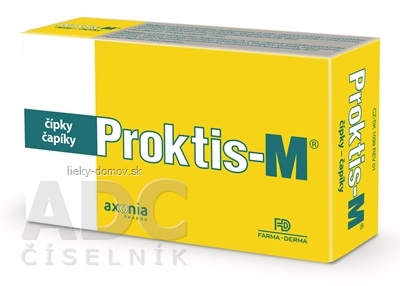 PROKTIS-M rektálne čapíky na hojenie rán s obsahom kyseliny hyalurónovej 1x10 ks