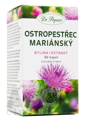Dr. Popov PESTREC MARIÁNSKY cps (bylina - extrakt) 1x60 ks