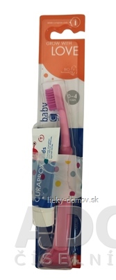 CURAPROX Kids 2+ + Baby 5500 detská zubná pasta, príchuť jahoda 10 ml + detská zubná kefka 1x1 set