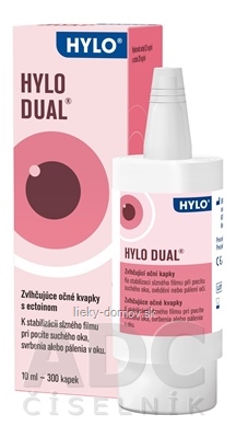 HYLO DUAL zvlhčujúce očné kvapky 1x10 ml