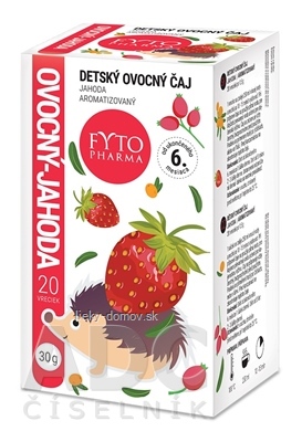 FYTO DETSKÝ OVOCNÝ ČAJ JAHODA (od ukončeného 6. mesiaca) 20x1,5 g (30 g)
