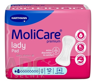 MoliCare Premium lady pad 1,5 kvapky inkontinenčné vložky 1x12 ks