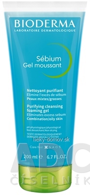 BIODERMA Sébium Gel moussant v tube čistiaci penivý gél 1x200 ml
