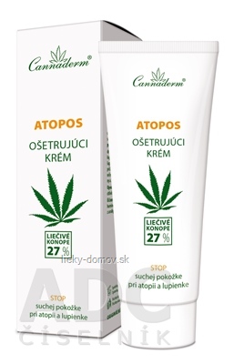 Cannaderm ATOPOS krém ošetrujúci, atopia a psoriáza 1x75 g