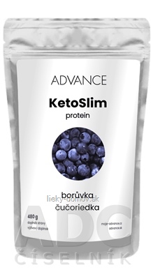 ADVANCE KetoSlim protein - príchuť čučoriedka proteínový koktail 1x480 g