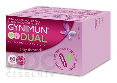 GYNIMUN DUAL cps pre ženy, s obsahom živých baktérií 1x60 ks