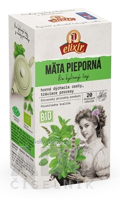 AGROKARPATY BIO Mäta pieporná bylinný čaj, čistý prír. produkt 20x2 g (40 g)