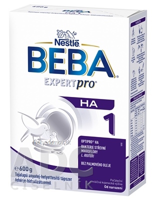 BEBA EXPERT pro HA 1 počiatočná mliečna výživa (od narodenia) 1x600 g